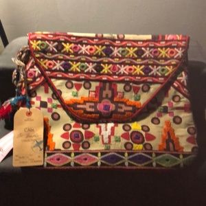 St Barth’s Multi- Color Clutch